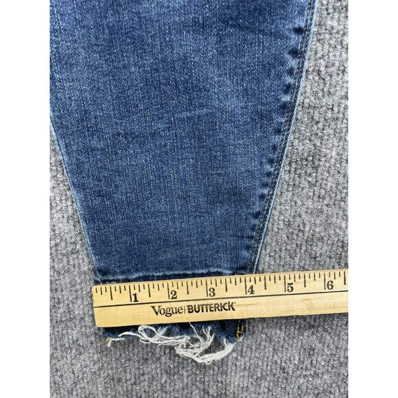 SPANX Jeans Women's Large Skinny Ankle Raw Hem Stretch Distressed - Picture 10 of 10